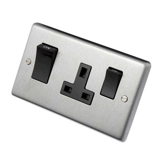 Eurolite 45A DP Cooker Control Unit Black Insert Satin Stainless Steel