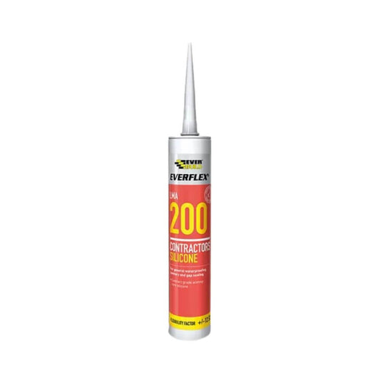 Everbuild 200 Contractors Silicone White 295ml