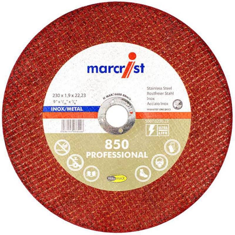 MARCRIST 850 SLITTING DISC 230 x 2 x 22mm 5007.0230.22