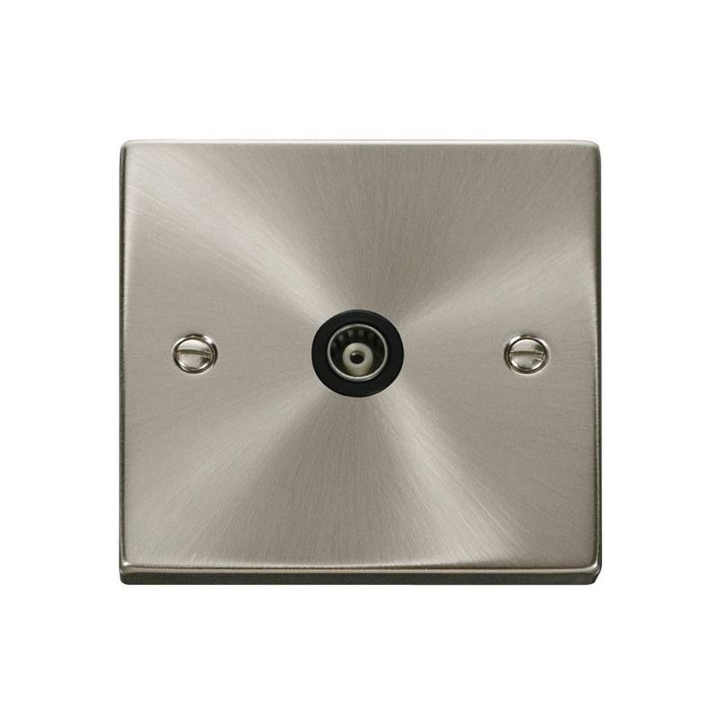 CLICK VPSC158BK SINGLE ISOLATED COAXIAL SOCKET