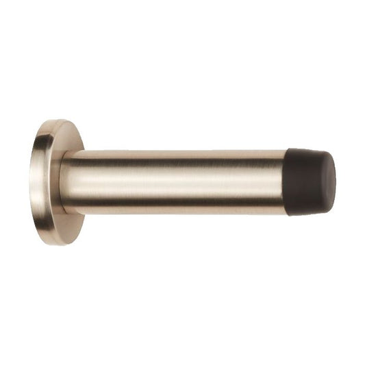 DOOR STOP CYLINDER WITH ROSE SATIN AZ21SN/RP