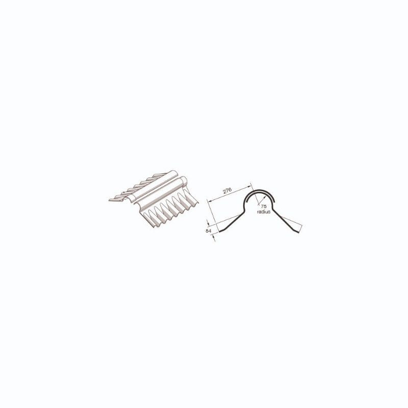 ETEX ETERNIT PROFILE 6 CLOSE FITTING RIDGES PAIR NATURAL U_P6CFR