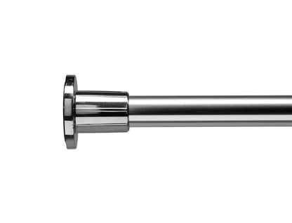 CROYDEX AD102000 TELESCOPIC CURTAIN ROD 8'6" SILVER