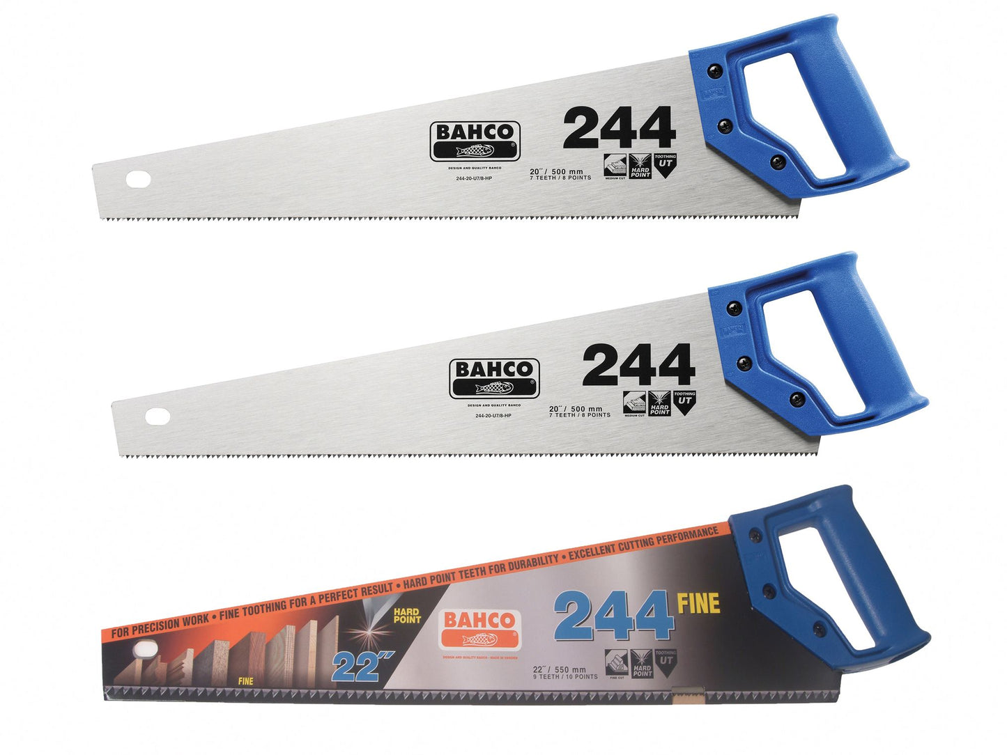 BAHCO BAH24422FCS SPECIAL OFFER TRIPLE SAW PACK 2 + 1 FINE CUT