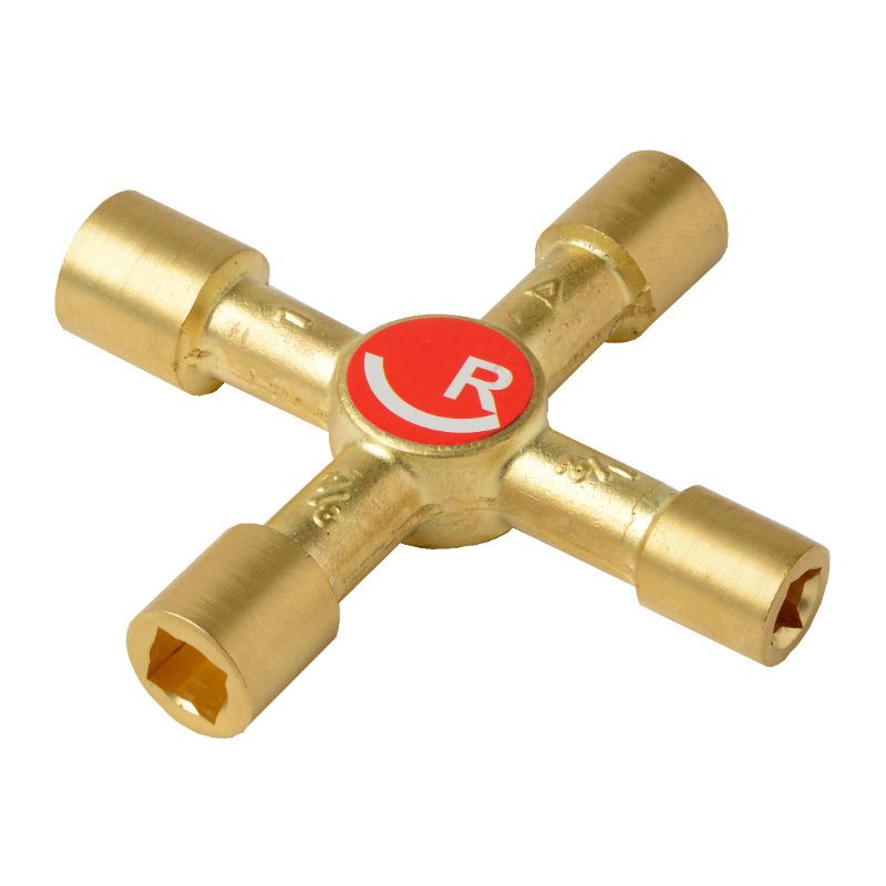 ROTHENBERGER BRASS MULTI PURPOSE 4 WAY SPANNER 80002