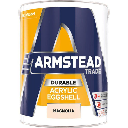 ARMSTEAD TRADE DURABLE ACRYLIC EGGSHELL 5l MAGNOLIA 5218591