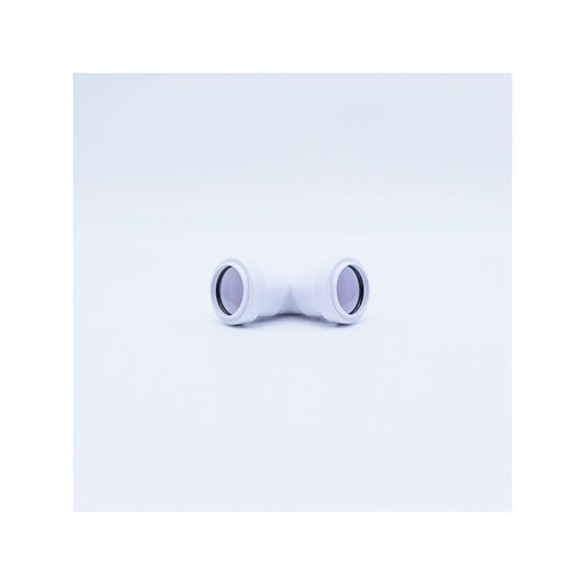 POLYPIPE PUSHFIT WASTE KNUCKLE BEND 32mm x 90deg WP15W WHITE