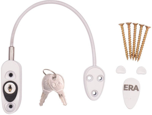 ERA CABLE SAFETY RESTRICTOR WHITE VISI PACK 723-15