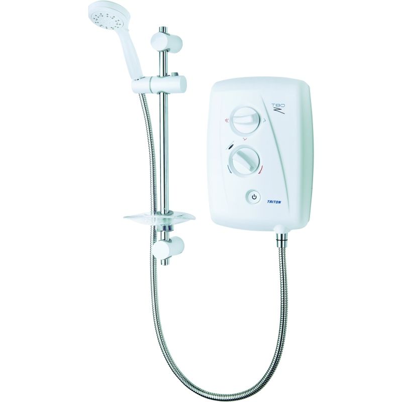 TRITON T80Z FAST FIT ELECTRIC SHOWER 8.5kw CHROME/WHITE 349481WC
