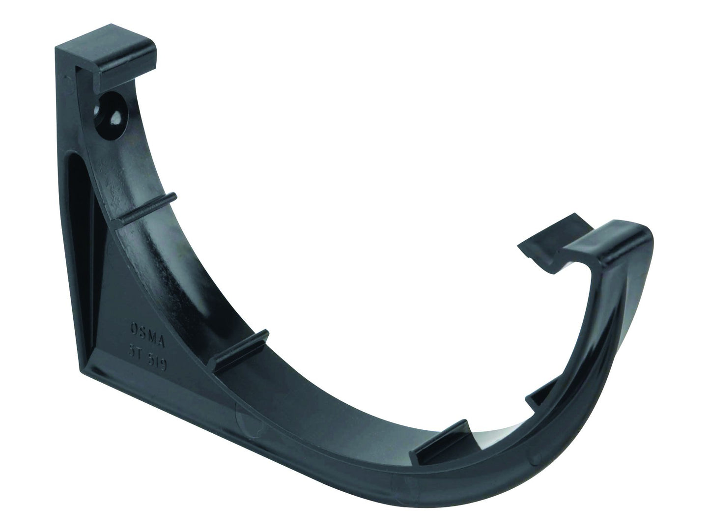 OSMASUPEROUNDLINE 5T519B PVCU GUTTER SUPPORT BRACKET 125mm BLACK