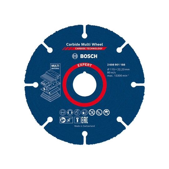 BOSCH 2608901188 CARBIDE MULTI-CUTTING DISC 1 x 22 x 115mm