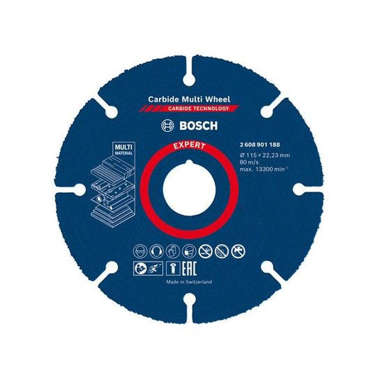 BOSCH 2608901188 CARBIDE MULTI-CUTTING DISC 1 x 22 x 115mm