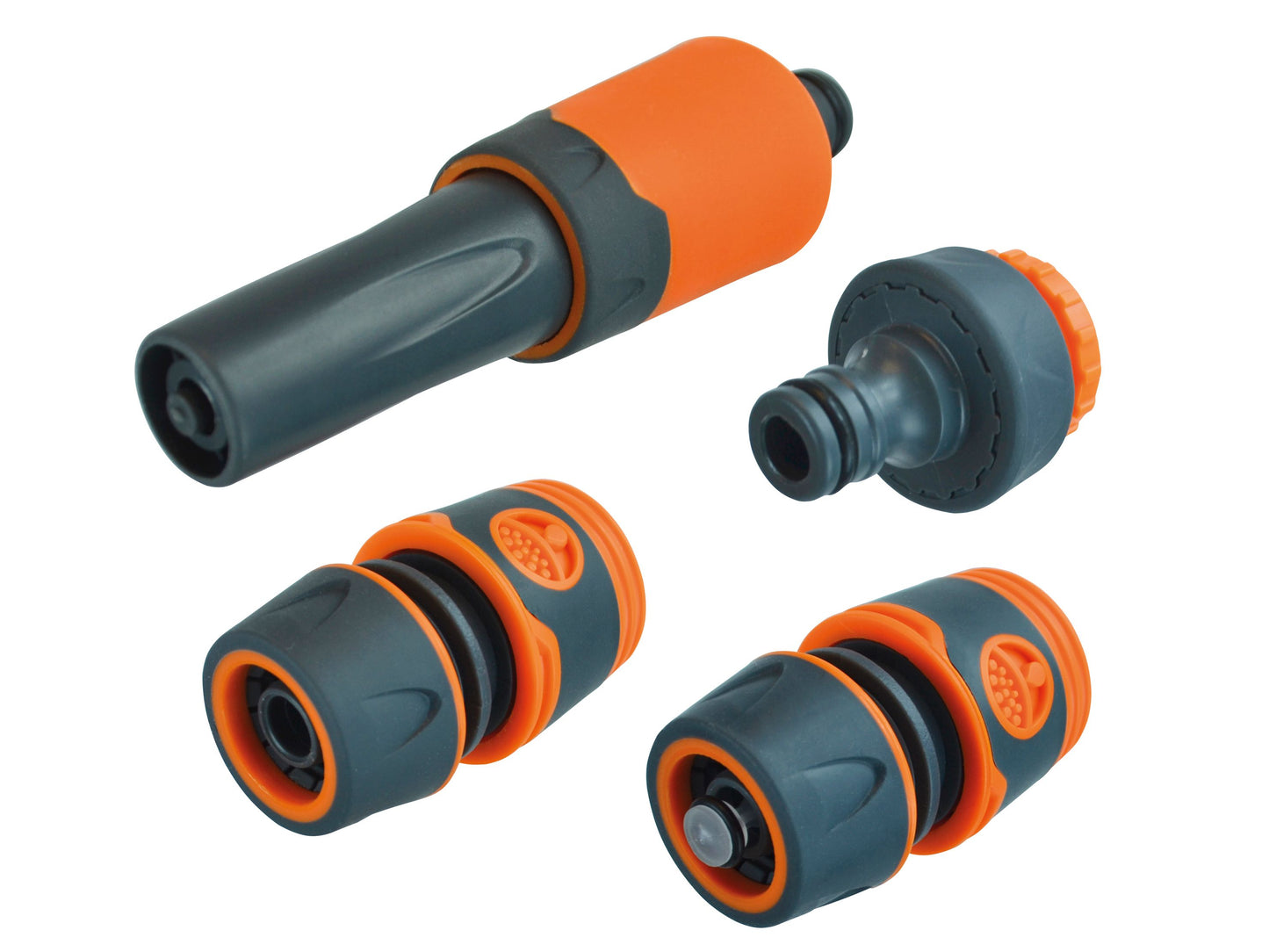 FAITHFULL FAIHOSEPLKIT PLASTIC HOSE PIPE STARTER KIT 1/2" (4 PIECE)
