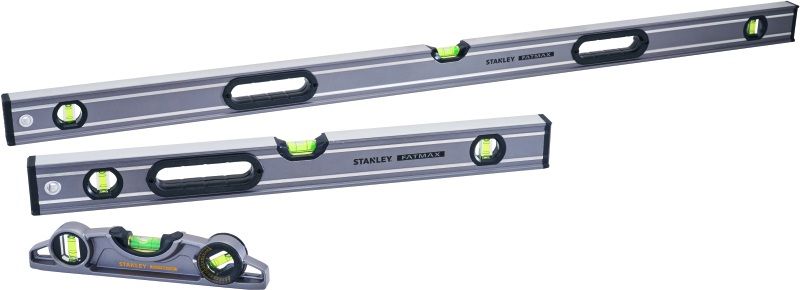 STANLEY XMS24LEVSET FATMAX PRO LEVEL SET 120cm &  60cm & 25cm TORPEDO (3 PIECE)