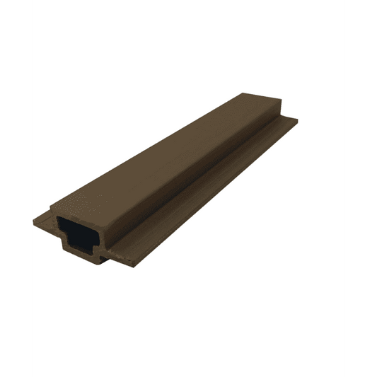 COMPLETE COMPOSITE SLATTED CLADDING CONNECTOR 2500mm SPICED CEDAR CCSCCPSC