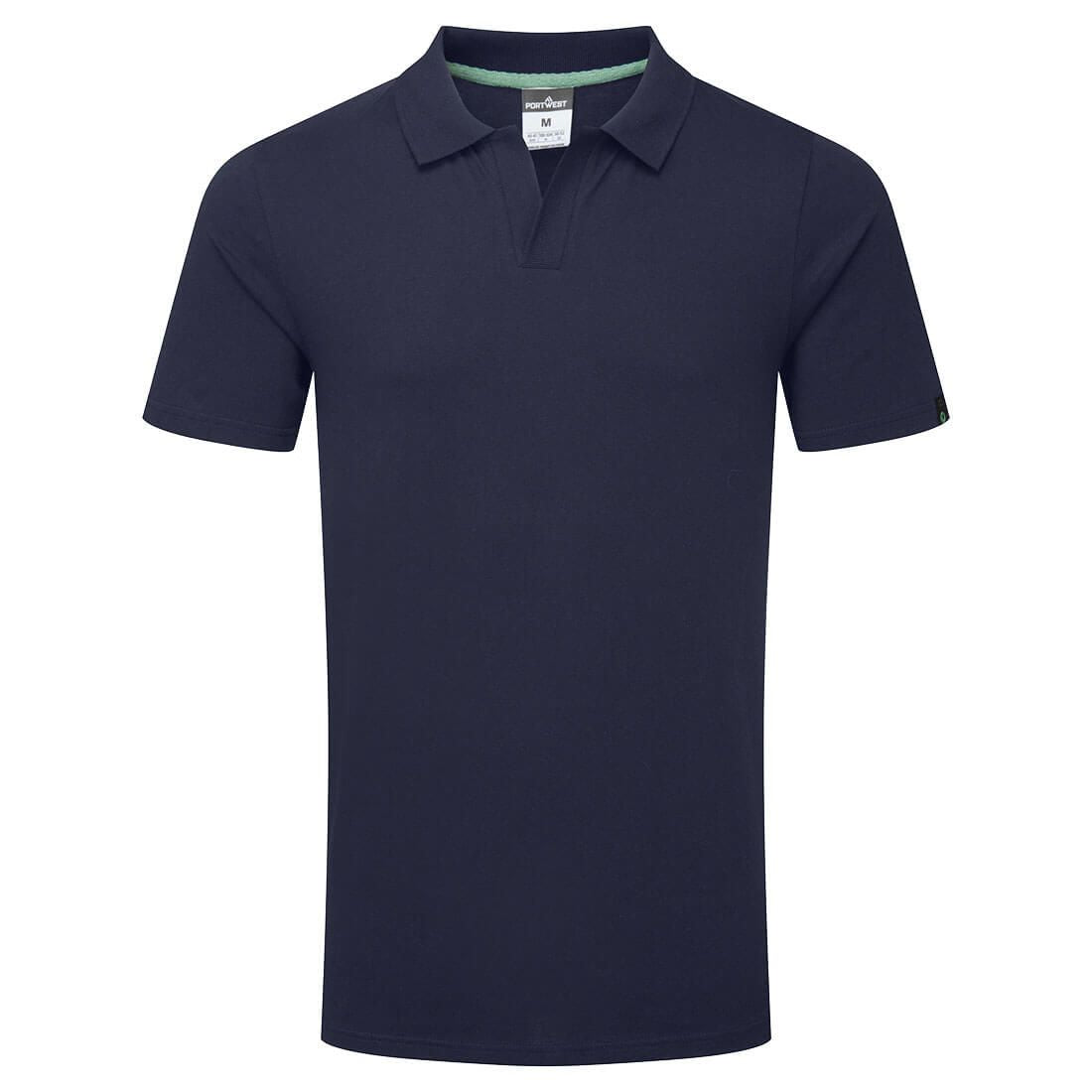 Organic Cotton Recyclable Polo Shirt, L, R, Navy