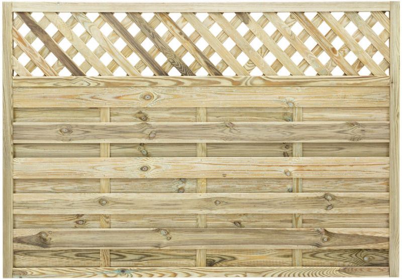 GRANGE ELITEPM12 ELITE ST MALO FENCE PANEL 1.2 x 1.8m GREEN