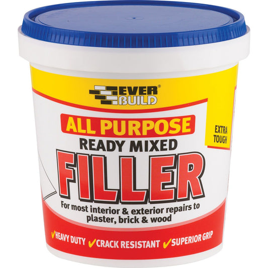 Everbuild All Purpose Ready Mixed Filler White 1Kg RMFILL1