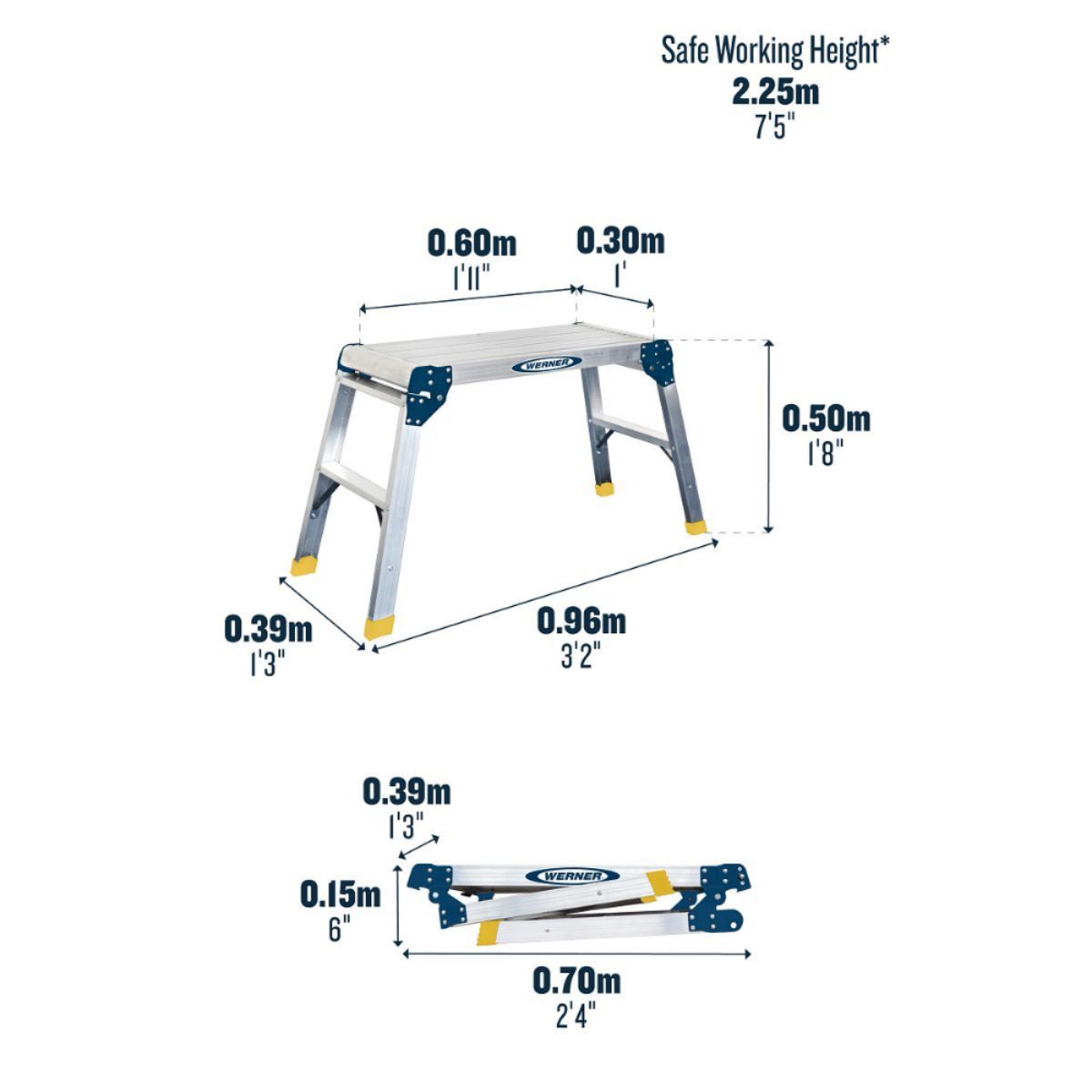 WERNER ODD JOB WORK PLATFORM 300 x 600mm