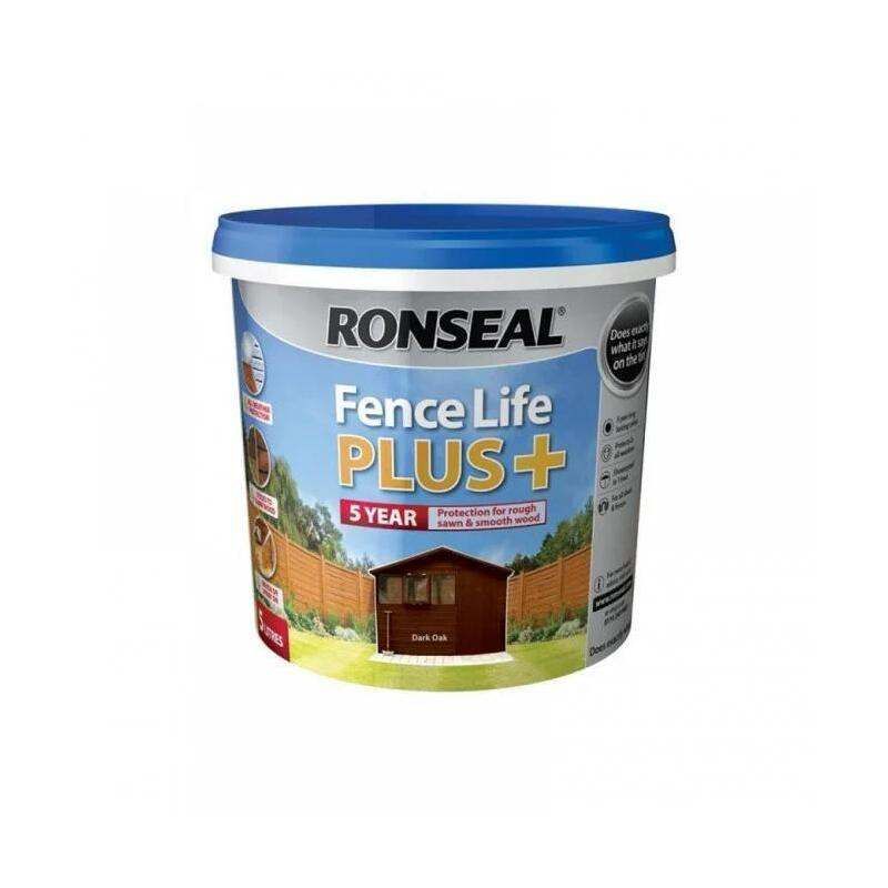 RONSEAL FENCELIFE PLUS 5l DARK OAK 37623