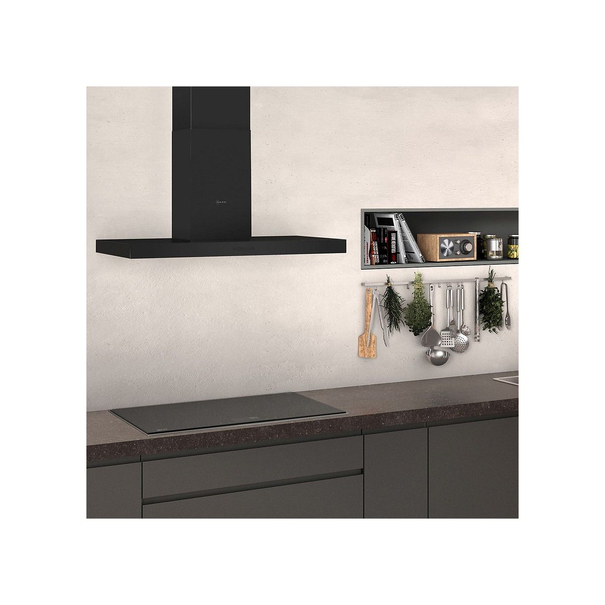 NEFF D92BBC0S0B N30 BOX CHIMNEY HOOD BLACK