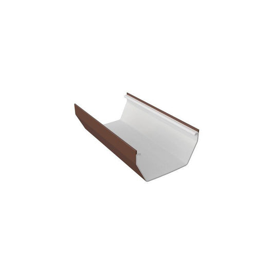FREEFLOW SQUARE GUTTER 4m LEATHER BROWN FSG400LB
