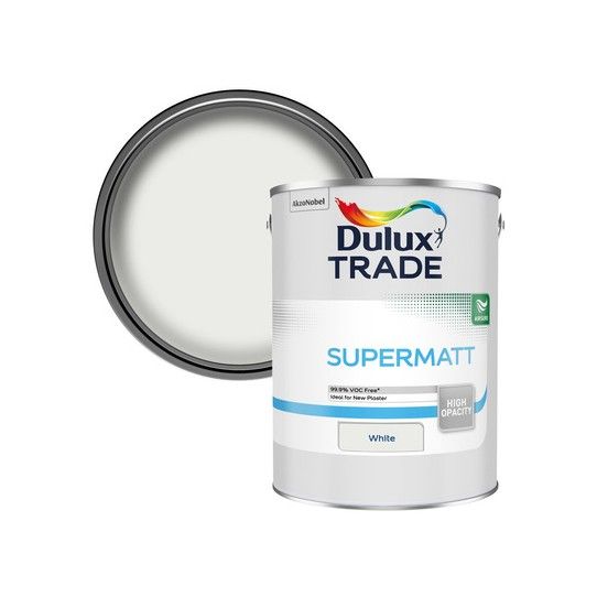 DULUX TRADE SUPERMATT EMULSION 5l WHITE 5091661