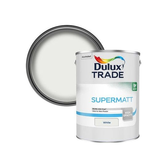 DULUX TRADE SUPERMATT EMULSION 5l WHITE 5091661