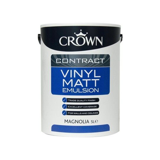 CROWN CONTRACT VINYL MATT MAGNOLIA 5l 5090764