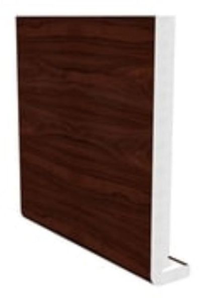 FREEFOAM MAGNUM SQUARE LEG FASCIA 1.25m x 400 x 18mm WOODGRAIN ROSEWOOD FMS400.125