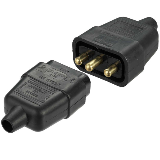 F4P 10A 3 Pin Connector Black