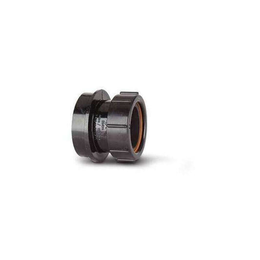POLYPIPE SOIL STRAIGHT BOSS ADAPTOR 32mm SN63 SN63B BLACK