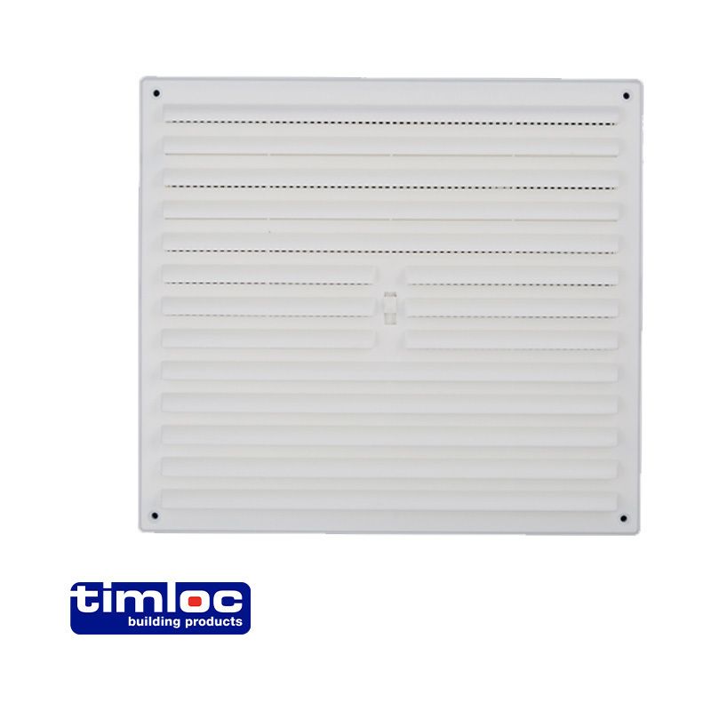 TIMLOC HIT & MISS VENT 9 x 9" WHITE 1210W