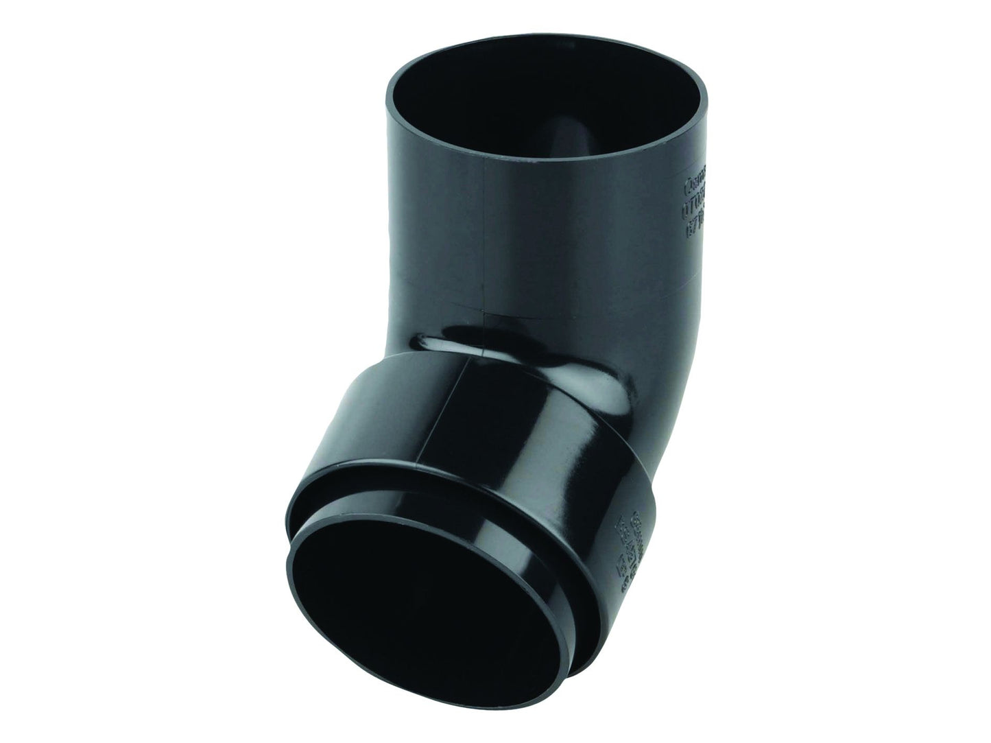OSMA 0T026 ROUND PVCU OFFSET BEND SPIGOT 68mm 0T026B BLACK