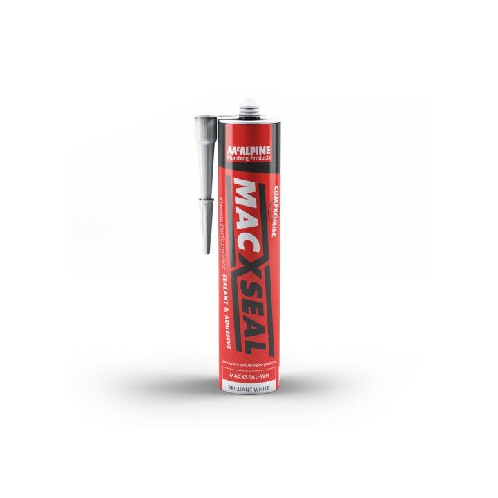 MCALPINE MACXSEAL SEALANT & ADHESIVE BRILLIANT WHITE 290ml 61020156