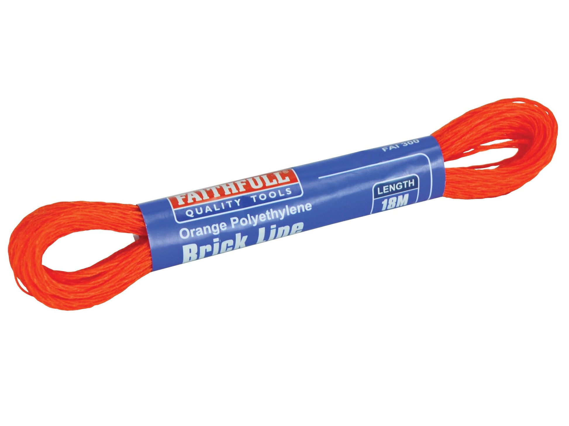 FAITHFULL FAI300 POLY BRICK LINE 18m ORANGE
