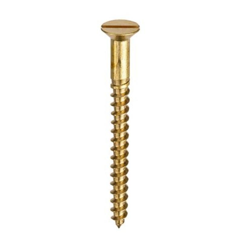 UNIFIX BRASS CSK WOODSCREWS 12 x 2 1/2" (BOX 100) OJ066783