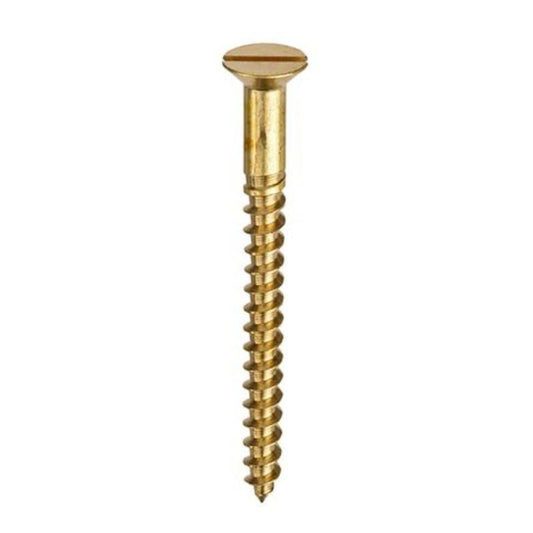 UNIFIX BRASS CSK WOODSCREWS 12 x 2 1/2" (BOX 100) OJ066783