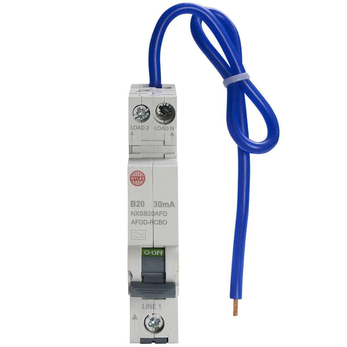 WYLEX NXSB20AFD 1-POLE TYPE A MINIATURE AFDD RCBO B CURVE SWITCHED NEUTRAL 20a 6ka
