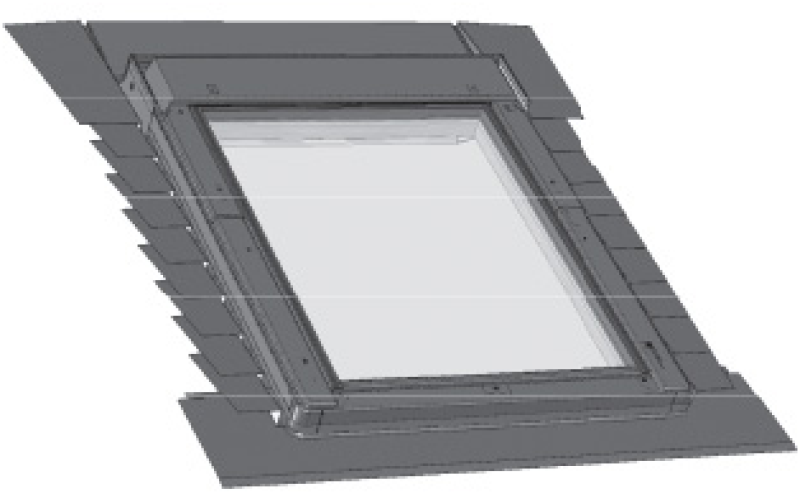 KEYLITE PLAIN TILE FLASHING 550 x 980mm PTRF02