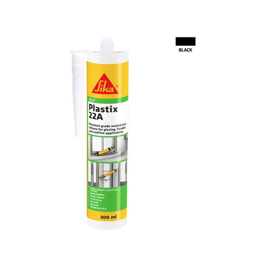 Sika Plastix-22A Premium Grade 300ml Black SKPLAS22ABK