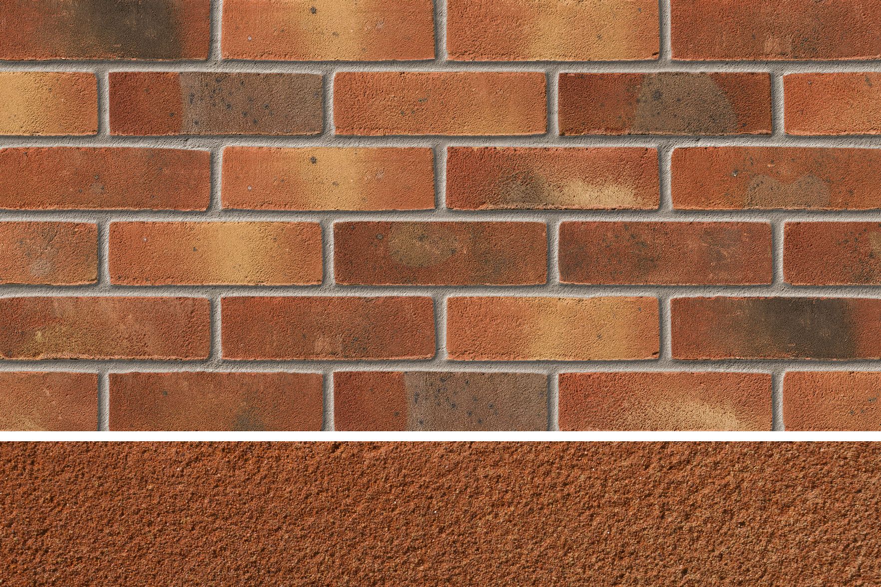 IBSTOCK LEICESTER AUTUMN MULTI BRICK 65mm (100 PER LEG) A4937A