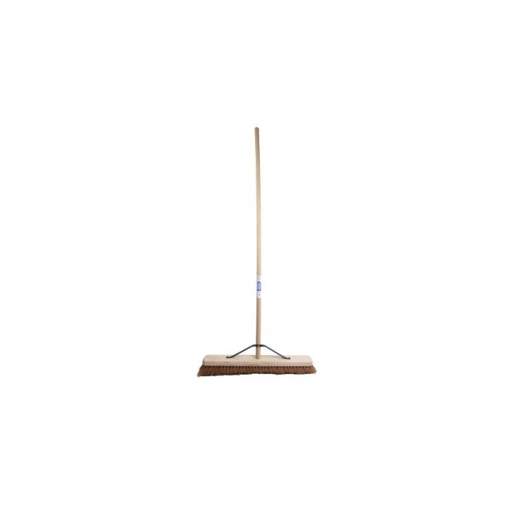 FAITHFULL FAIBRCOCO24H SOFT NATURAL COCO PLATFORM BROOM 24" WITH STAYED HANDLE
