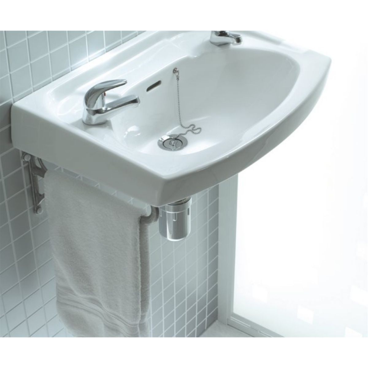 LECICO ASWH22BA ATLAS 2TH BASIN 565 x 415mm WHITE
