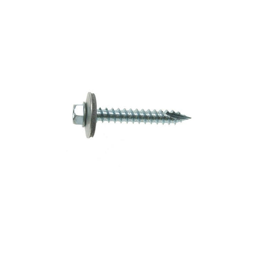 6.3 x 45mm METALFIX GASH POINT SCREW 16mm WASHER BOX 100 GP6304516W