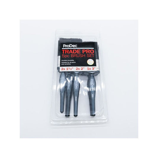 RODO PBPT029 5 PIECE PRODEC TRADE PRO PAINT BRUSH SET