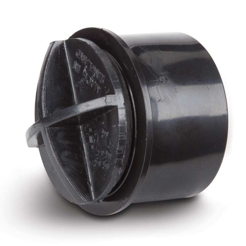POLYPIPE ABS SCREWED ACCESS PLUG 40mm WS30 WS30B BLACK