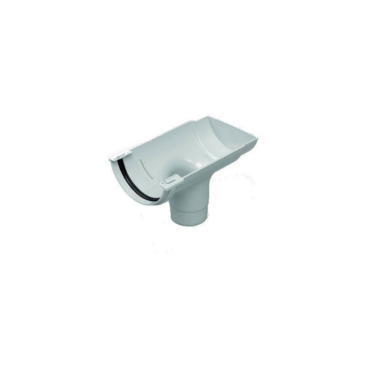 MARLEY CLIPMASTER STOP END OUTLET 112mm GREY ROC2G