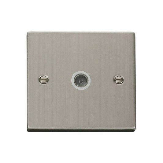 CLICK VPSS065WH 1G COAX OUTLET SS WHI SURROUND