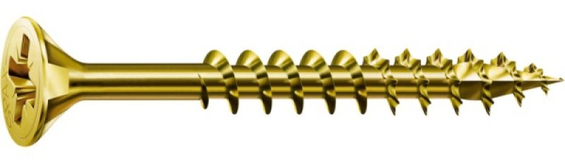 SPAX YELLOX POZI CSK PZ2 SCREWS 4.0 x 70mm BOX 100 1081020400703